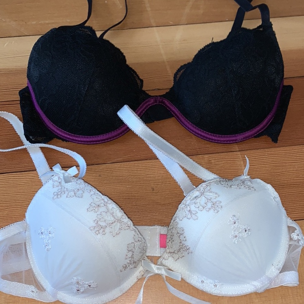 Lot of 2 BLUSH BRAS 34A and 32B